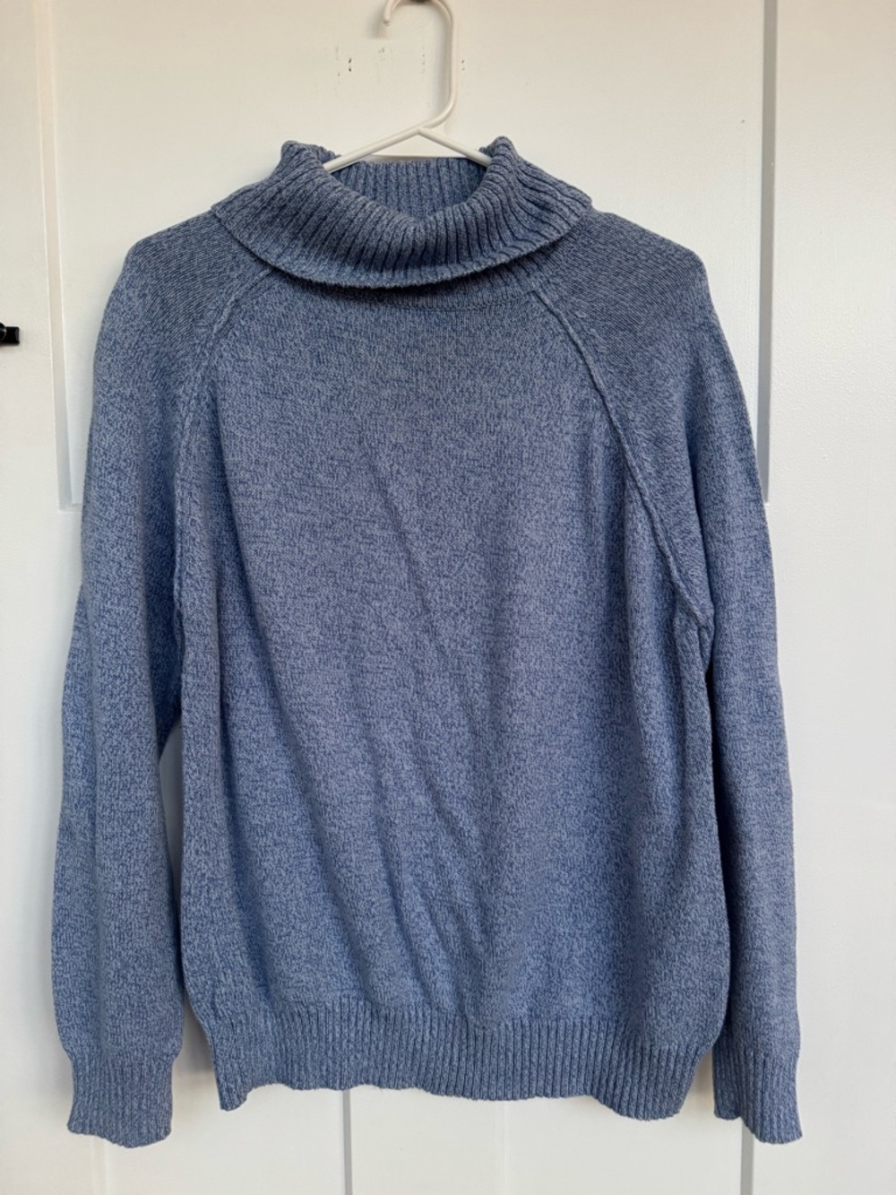 Karen Scott Cozy Light Blue Turtleneck Sweater